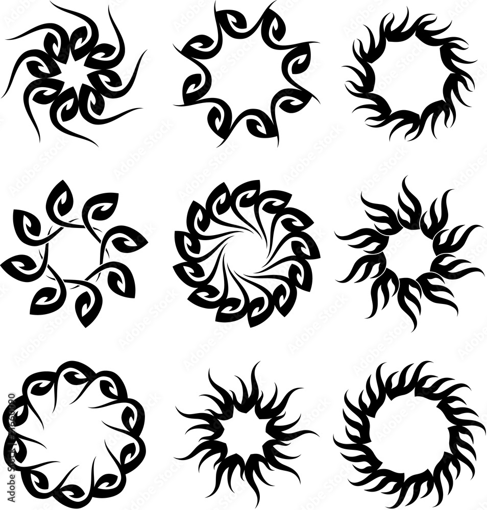 Fototapeta premium tattoo sun