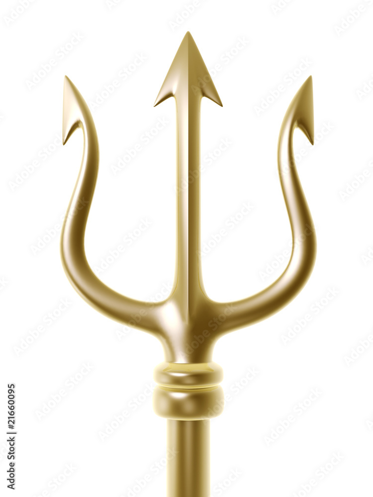 Photography golden trident