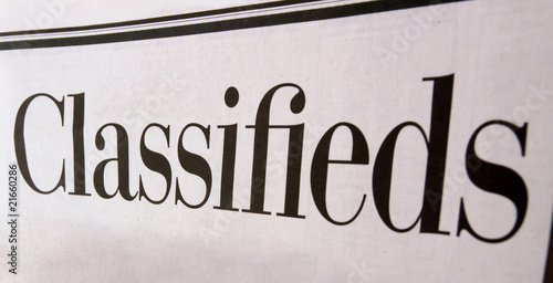 Newspaper classifieds
