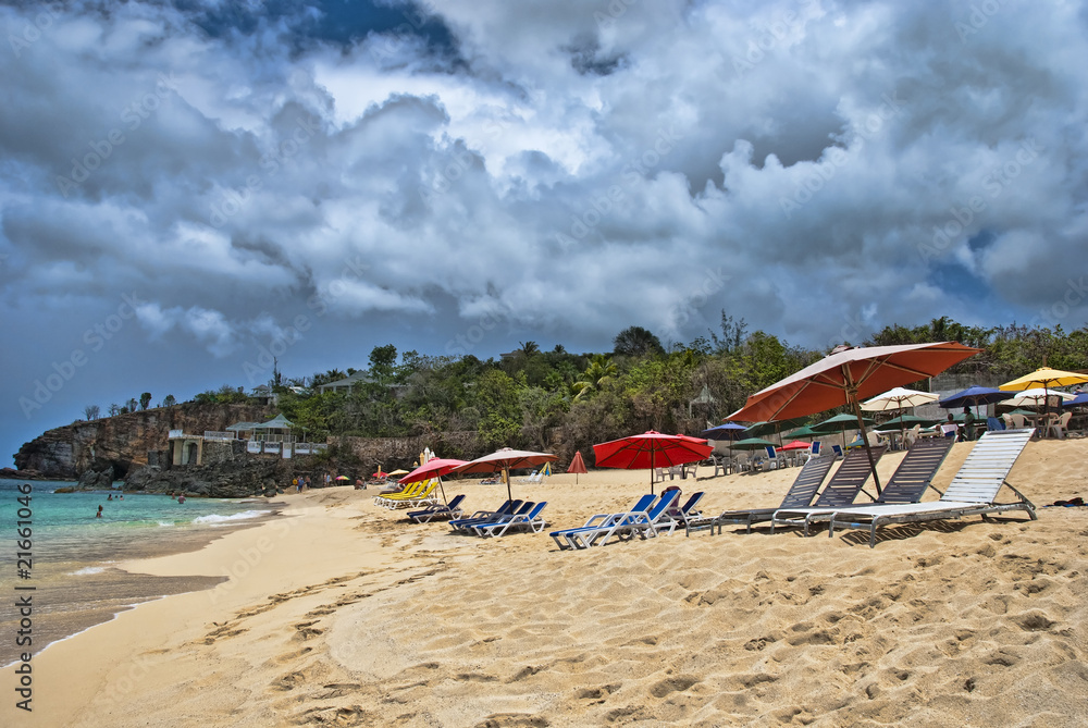 Coast in Saint Maarten Island, Dutch Antilles Coast in Saint Maarten Island, Dutch Antilles