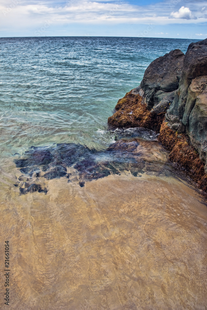 Naklejka premium Coast in Saint Maarten Island, Dutch Antilles