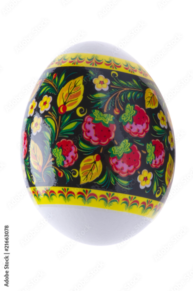 easter egg on white macro easter egg on white macro