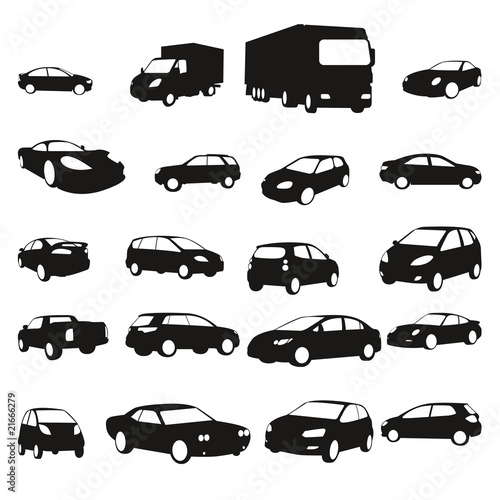 Collection de silhouettes de voitures - Cars shadows