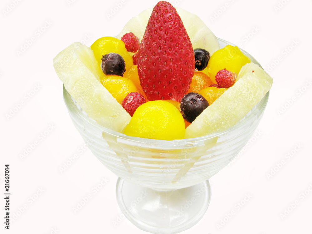 strawberry dessert with papaya strawberry dessert with papaya