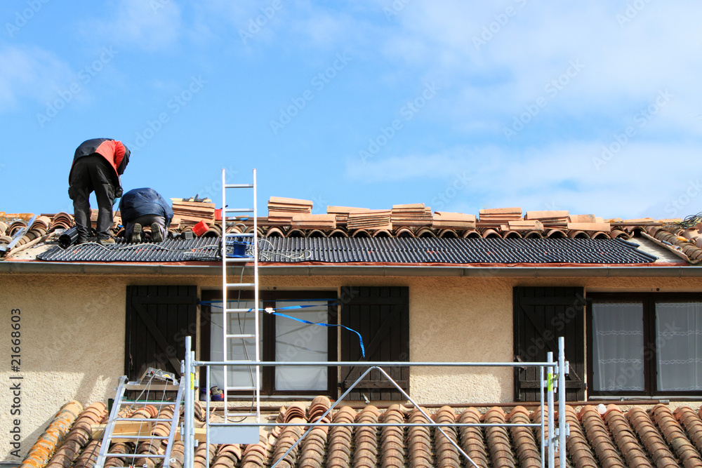 Préparation de la toiture