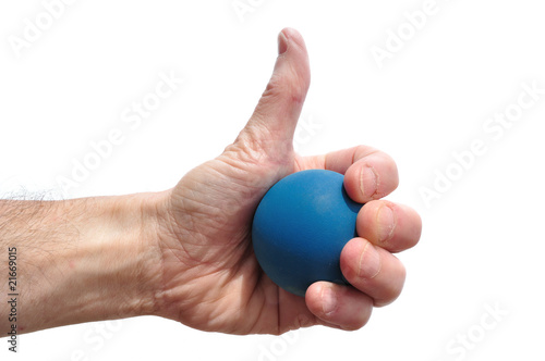 Racquetball Player Giving Thumbs Up Sign