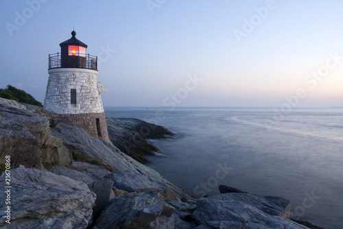 Castle Hill Lighthouse in Newport, Rhode Island photo