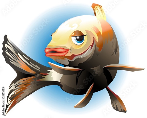 Pesce Cartoon-Vector