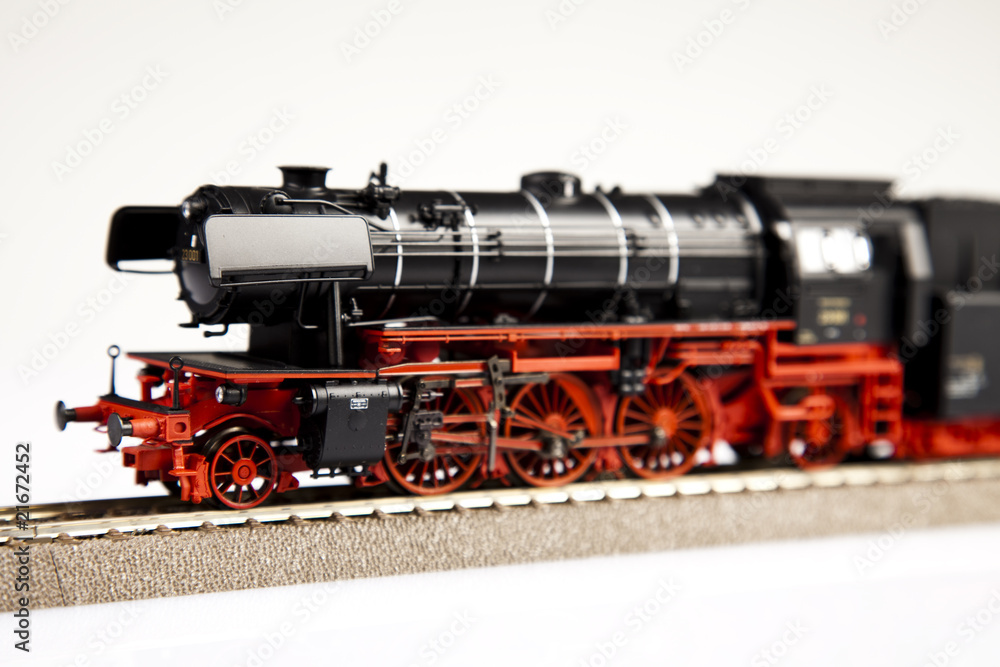 Fototapeta premium Closeup old locomotive