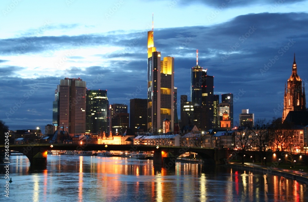 Obraz premium Skyline Frankfurt