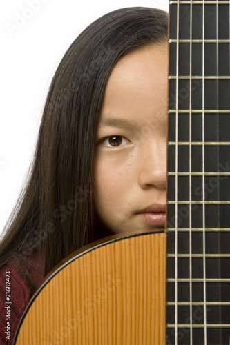 asian guitar girl