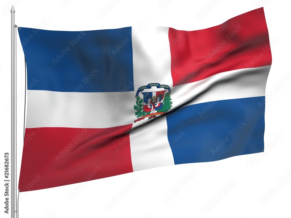 Flying Flag of Dominican Republic - All Countries Flying Flag of Dominican Republic - All Countries