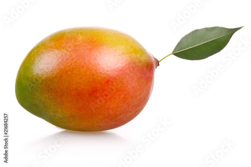 Ripe mango fruit isolated