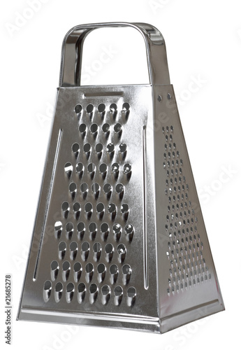 Closeup of grater isolated on white with clipping path