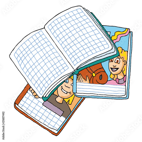 Trois cahiers grands carreaux