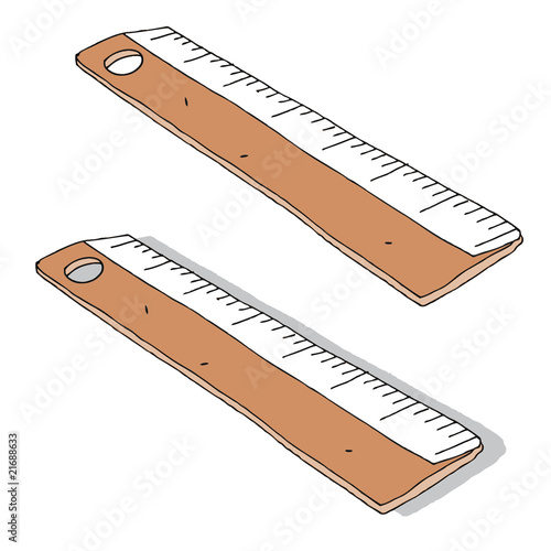 Règle en bois