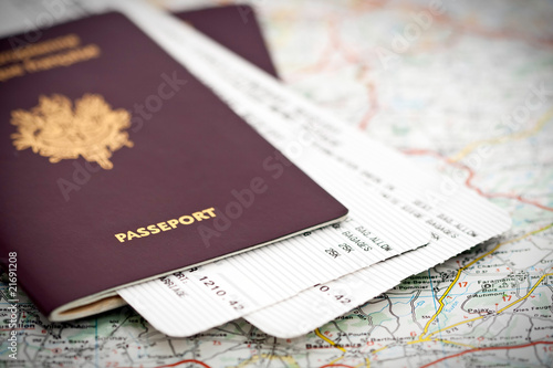 Passeports et billets d'avion