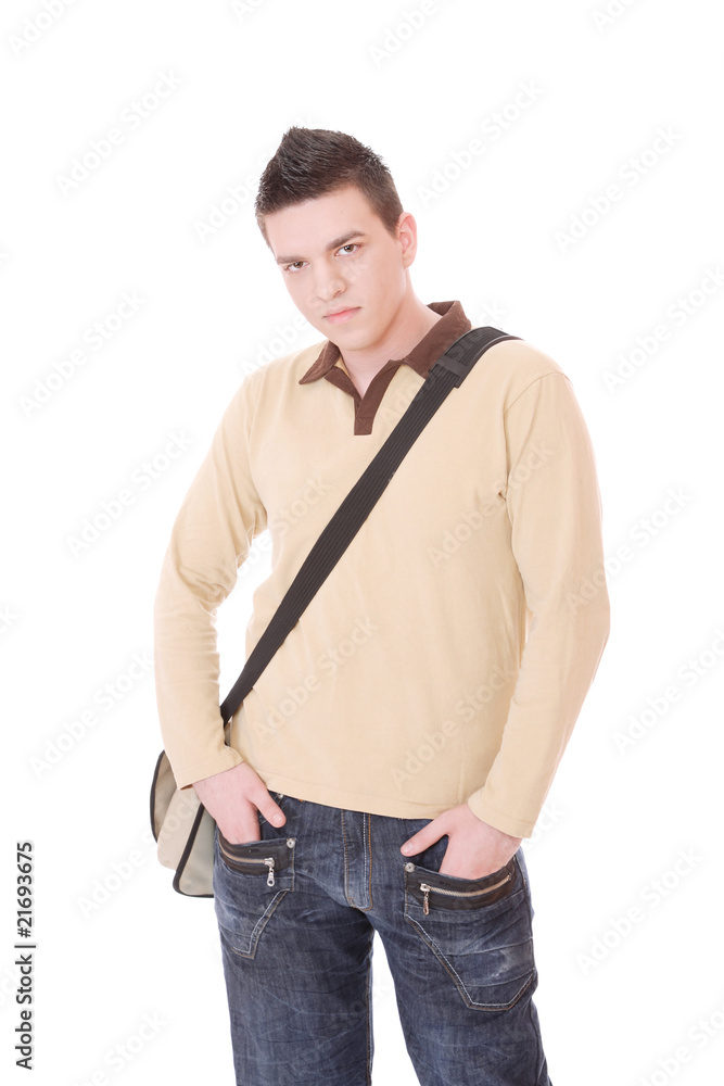casual guy isolated over white background casual guy isolated over white background