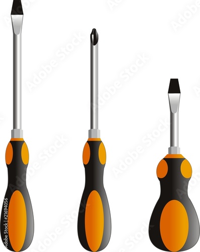 set of Screwdriver. Illustration isolated
