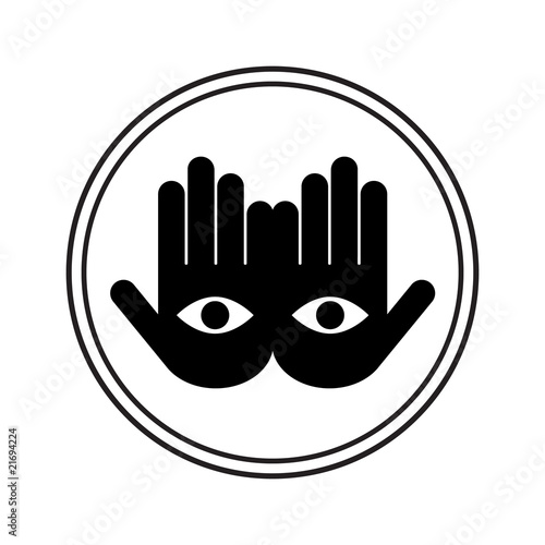 hands with the eyes