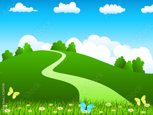 Landschaft im Frühling