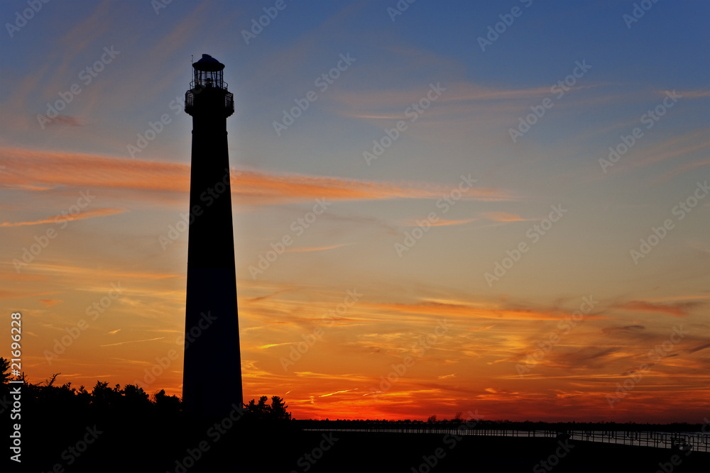 Barnegat Lighthouse at Sunset