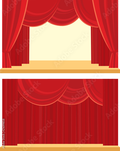 Open and closed the curtain