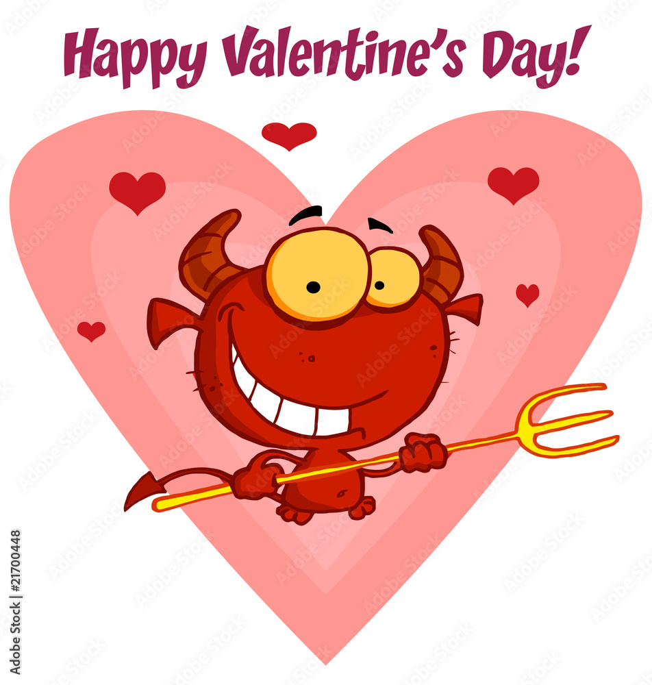 Valentine's Day Devil Stock Vector | Adobe Stock