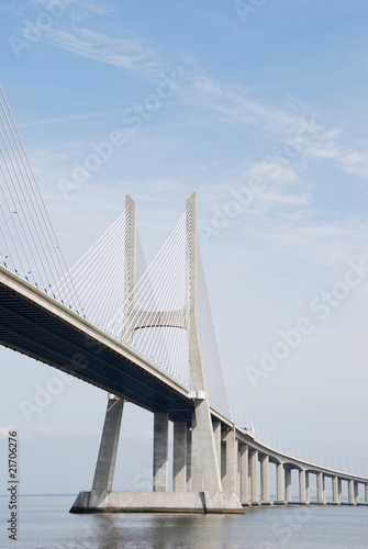 Fototapeta Naklejka Na Ścianę i Meble -  Vasco da Gama Bridge in Lisbon, Portugal
