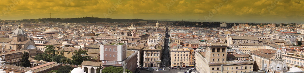Rome vue des toits