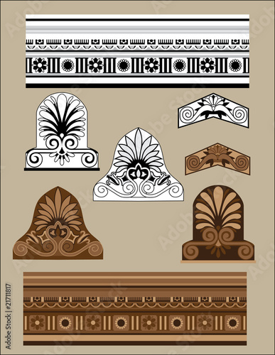 Traditional architectural elements set