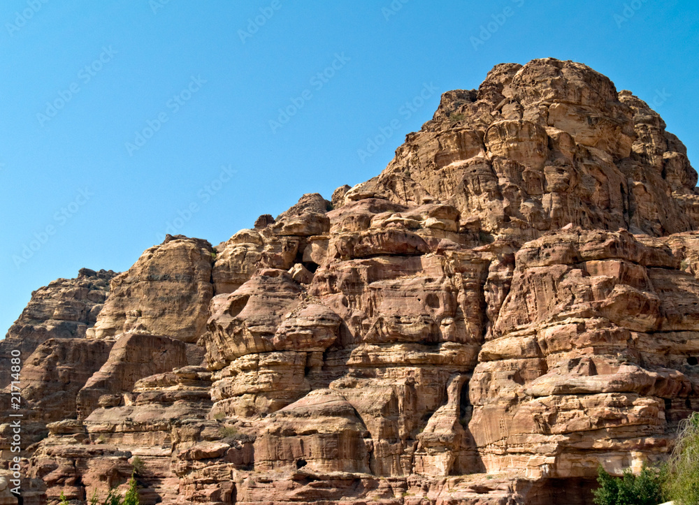 Background wall Petra, Jordan