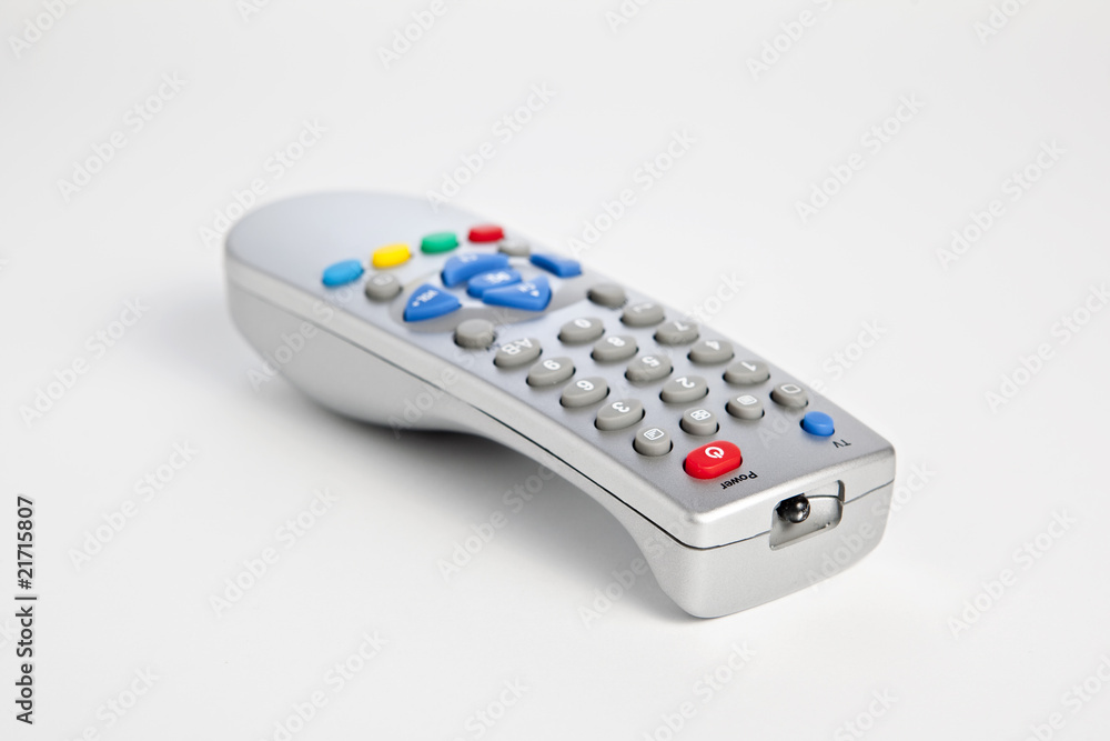 Universal remote control, isolated on white background Universal remote control, isolated on white background