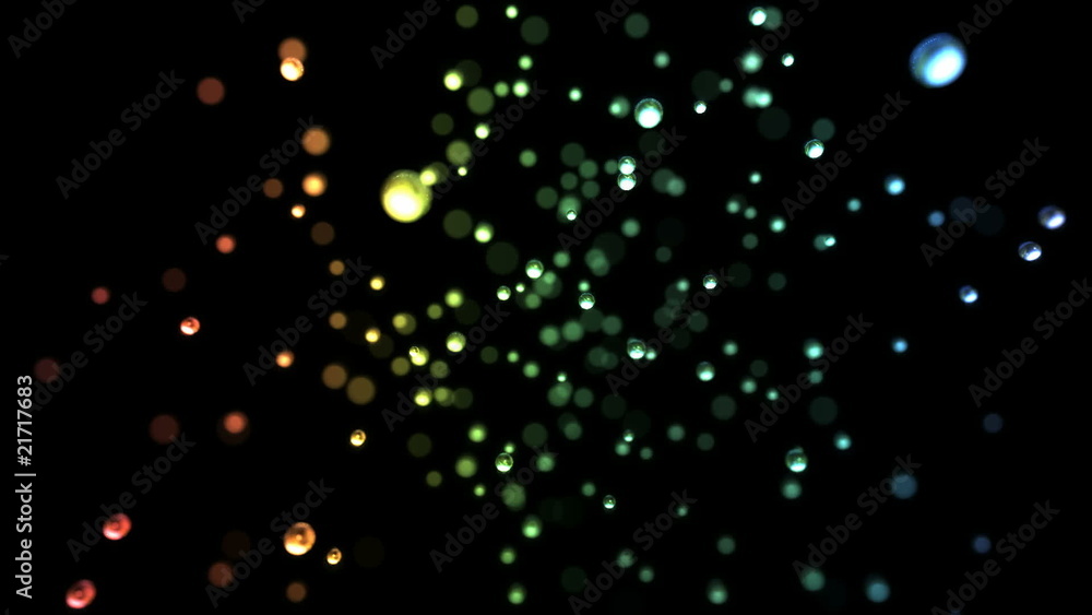Water effects - static color droplets in space Water effects - static color droplets in space