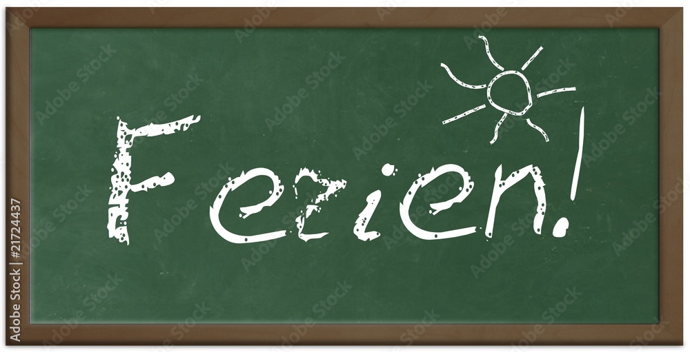 Fototapeta premium Kreidetafel Ferien