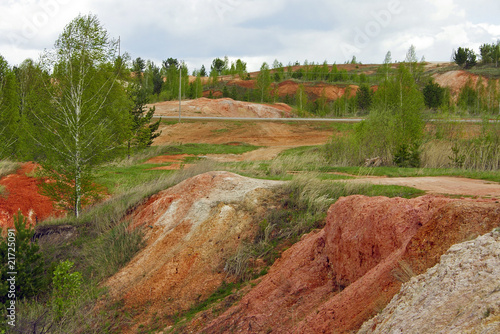 Abandoned deposit of refractory clay photo