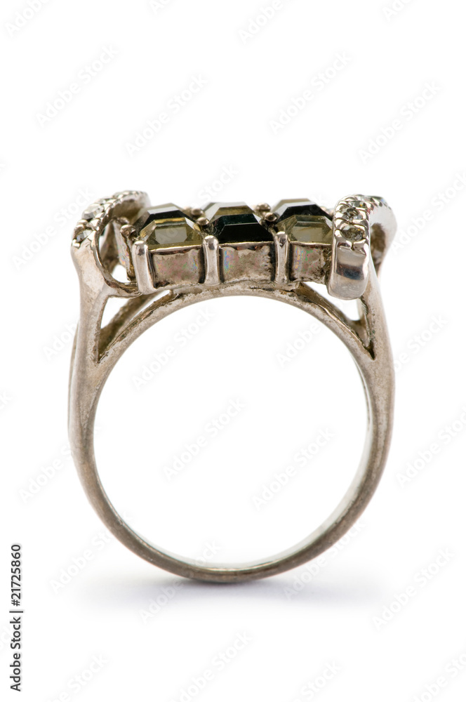 Jewellery ring isolated on the white background Jewellery ring isolated on the white background