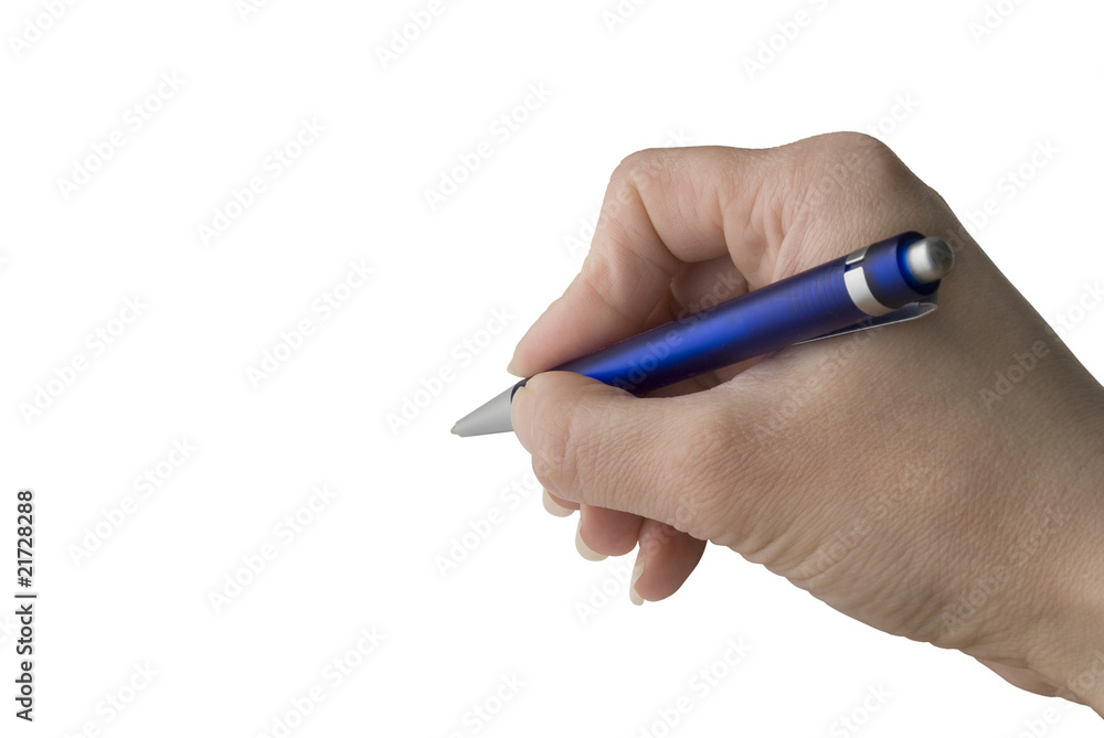 Pen in woman hand Pen in woman hand