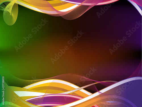 Neon waves and swirls
