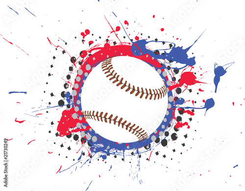 Splatter Baseball Vector