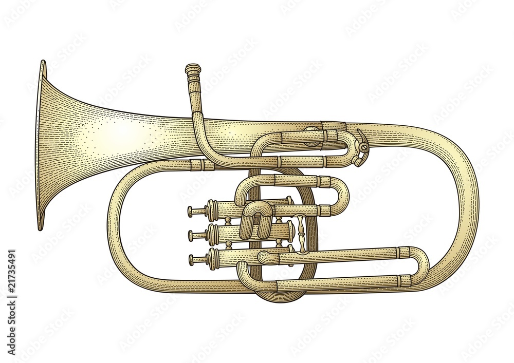 Naklejka premium Trumpet vector