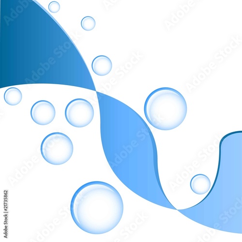 background blue bubbles