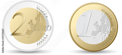 euro coins photo
