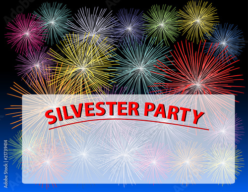 Canvas Print Silvester Feuerwerk
