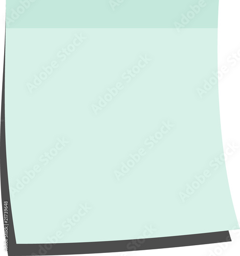 illustration eines memo zettels