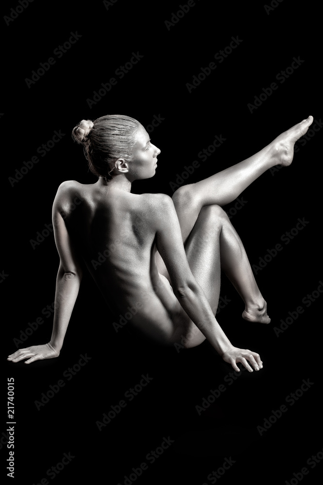 Naklejka premium back view