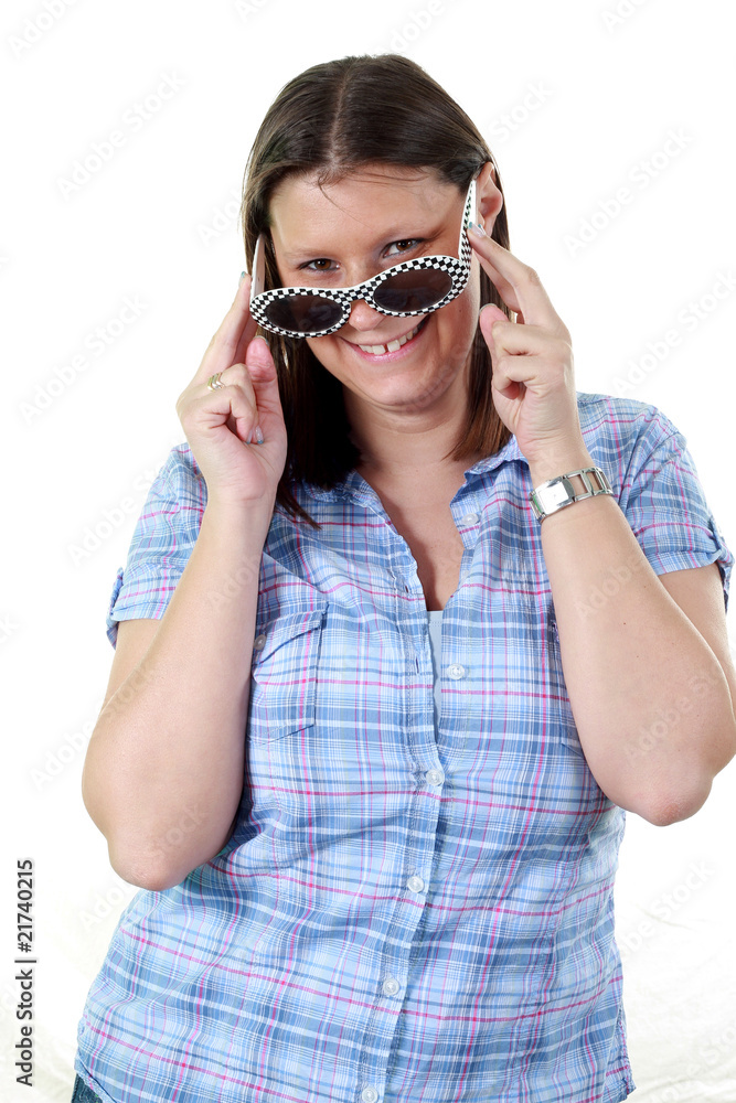 ragazza con occhiali buffi ragazza con occhiali buffi