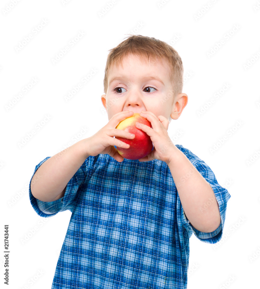 child eats apple child eats apple