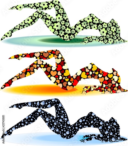 Donna Sensuale Silhouette-Vector-3 version