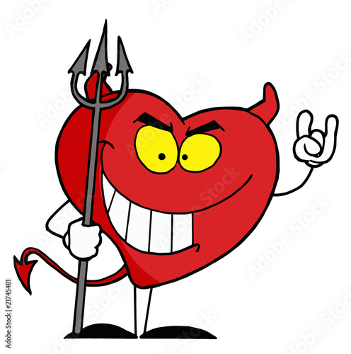 Naughty Red Heart Character